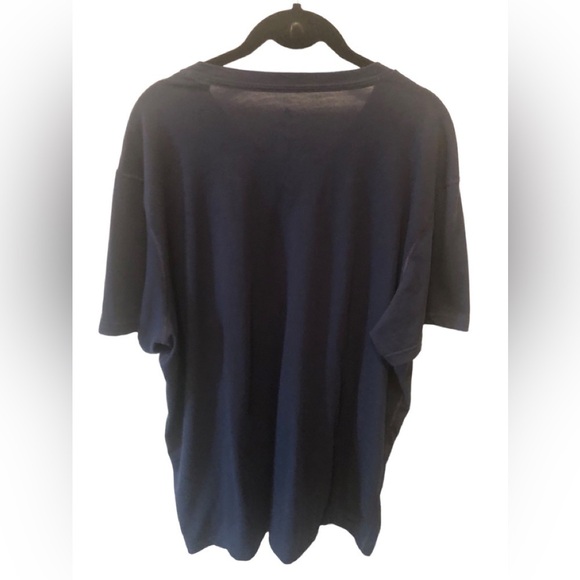 Adidas Ultimate 2.0 V Neck Tee Size 2XL Navy Short Sleeve Casual Every Day Light - Picture 2 of 4